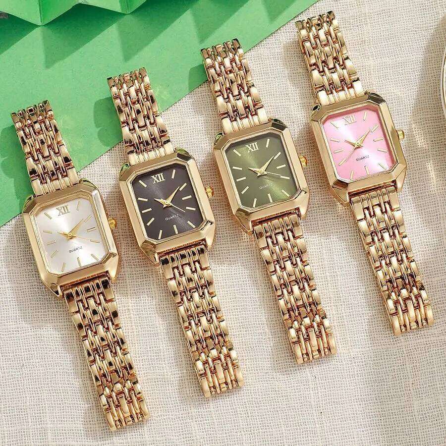 New es for Women Ladies Wrist Gold Quartz Minimalist Gift H260228