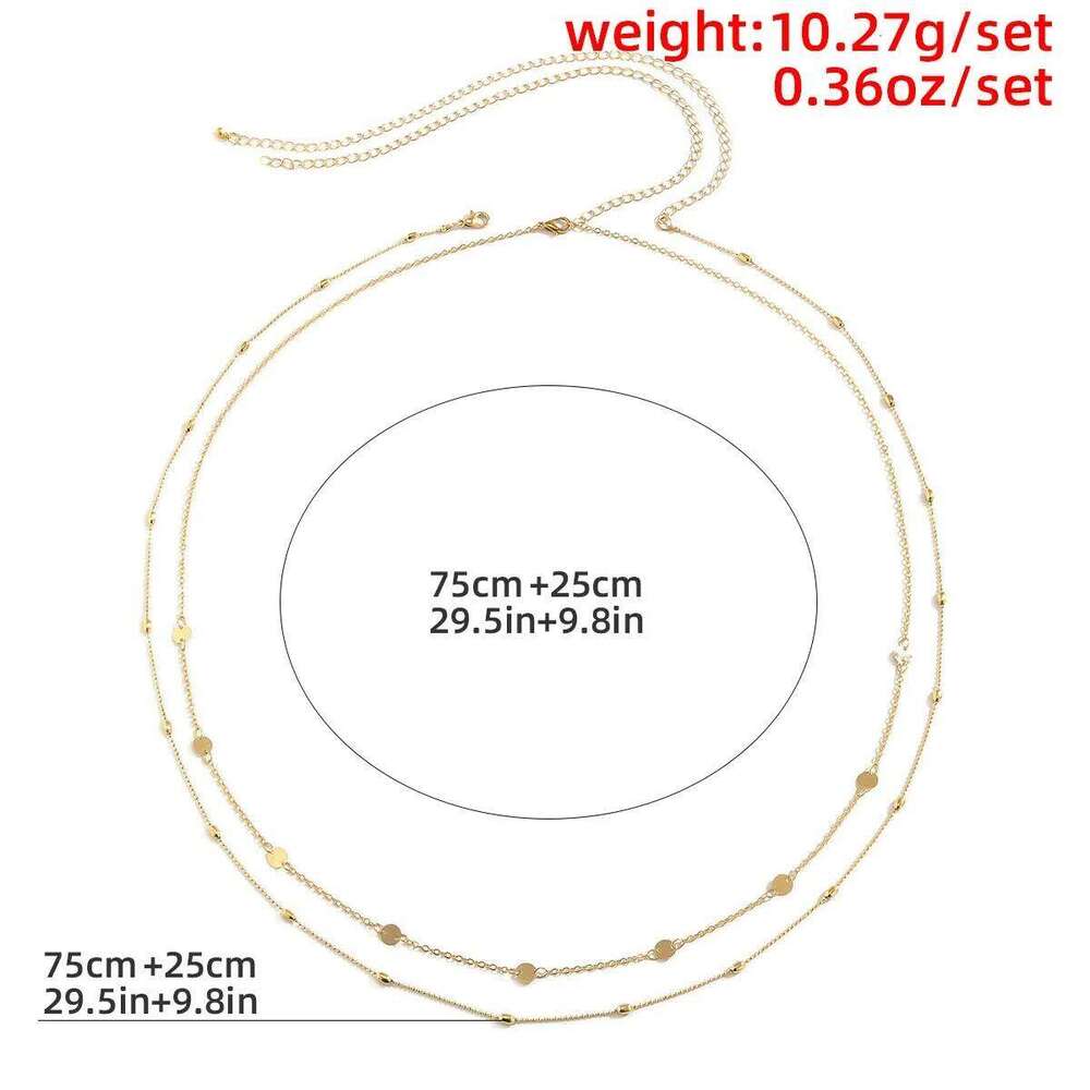 Summer beach sexy multi-layer waist fashionable and simple beautiful belly women's body chain Valentine's Day gift H260228