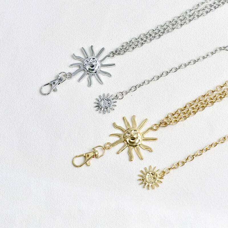 Fashion Sun Moon Layered Waist Chain - Punk Style Adjustable Belly Belt for Women Gothic Hip Harness Pants Decorative Accessory H260228