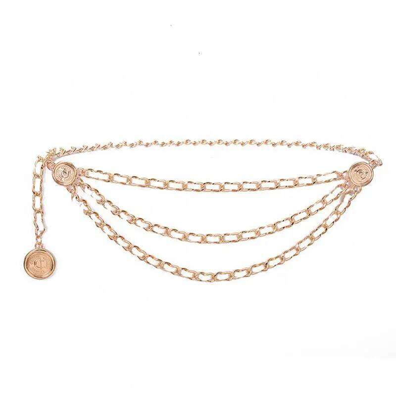 Metal Tassel Waist Chain For Women Temperament Retro Pendant Decoration Simple Durable Thin Belt H260228