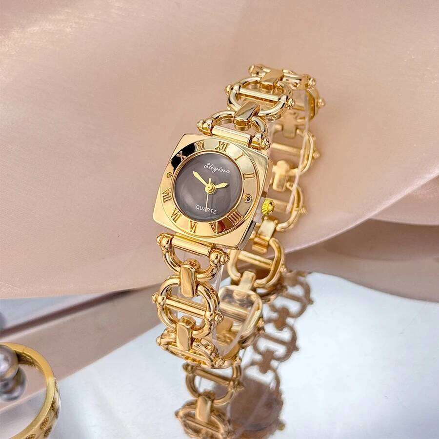 New women's cross-border best-selling hot with high appearance level, square Roman numerals, skeleton design H260228