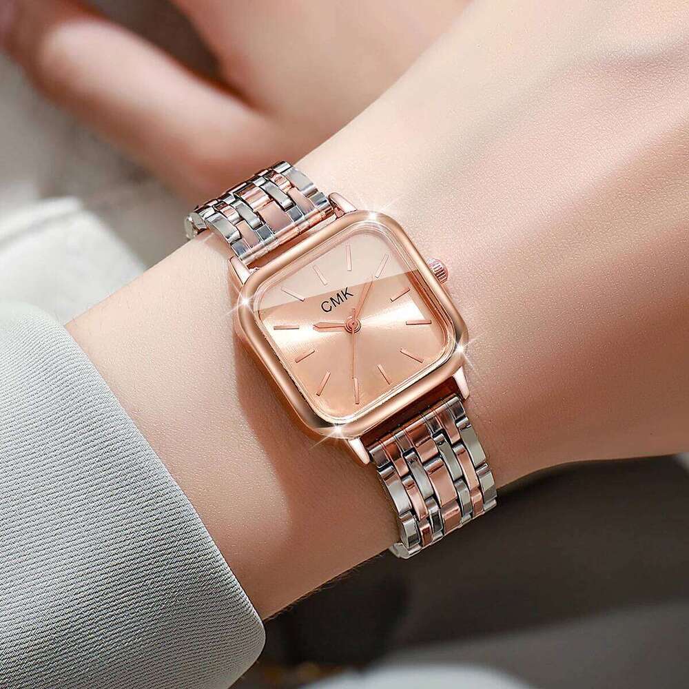 Fashion Square Women Quartz Ladies Casual Alloy Strap Wristes Girls Clock Reloj Mujer H260228