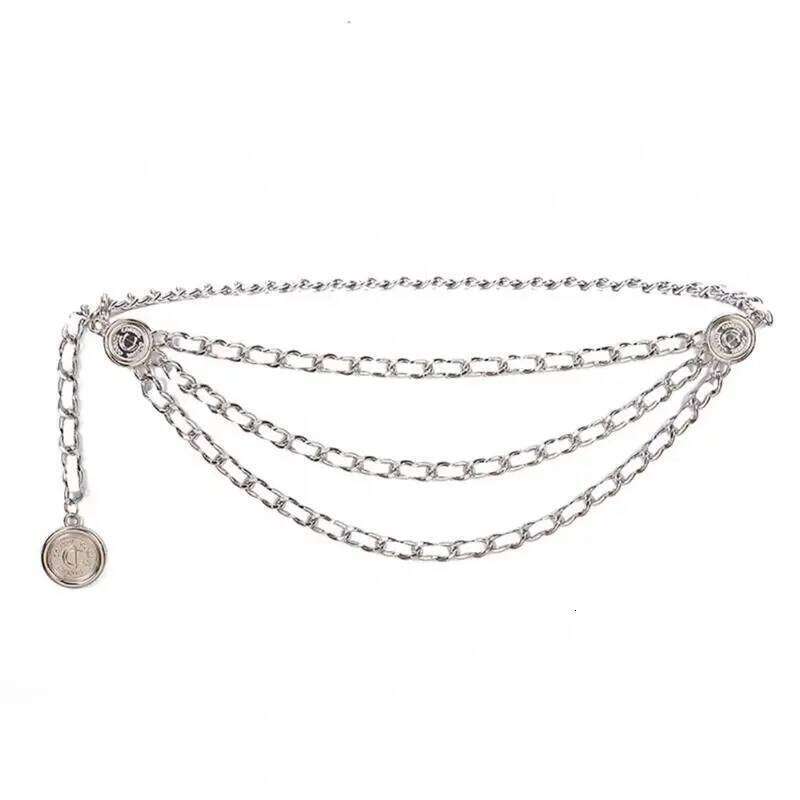 Metal Tassel Waist Chain For Women Temperament Retro Pendant Decoration Simple Durable Thin Belt H260228