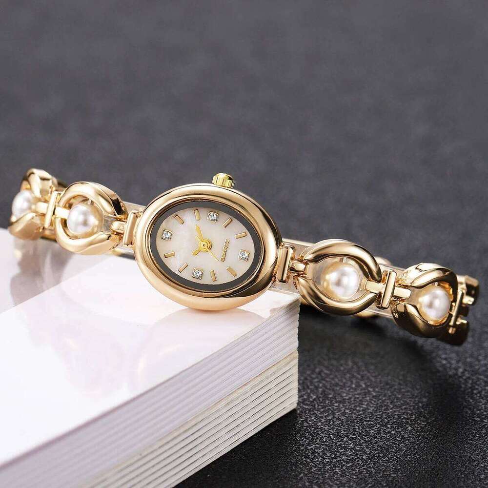 Elegant Pearl Women Quartz Wrist Fashion Diamond Ladies es Reloj Mujer Without Box H260228