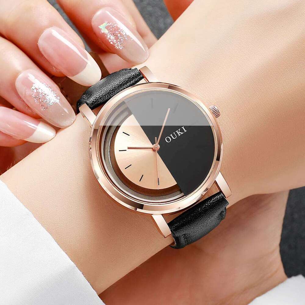 Fashion Unique Designed Women es Casual Leather Strap Ladies Quartz Wrist Relogio Feminino Without Box H260228
