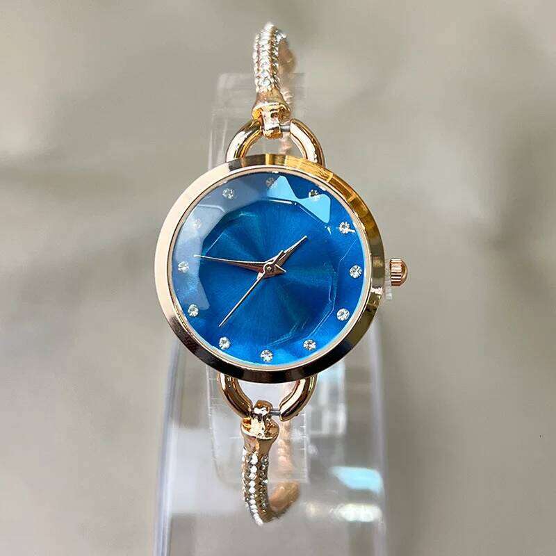 UTHAI V4 New Women's Quartz es Water Diamond Female's Wrist Small Dial Slim Adjustable Jewelry Girl H260228