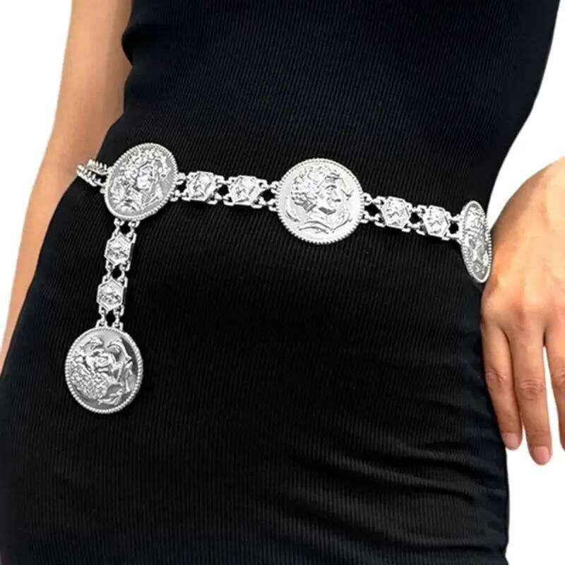 652F Heavy Duty Women Waist Head Dance Belt Beach Belly Chain for Dress H260228