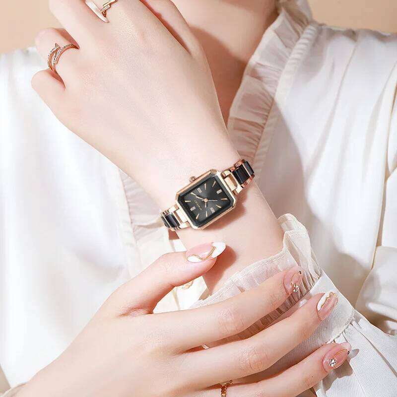 Women's Simple Square Quartz Fashionable Timepiece H260228