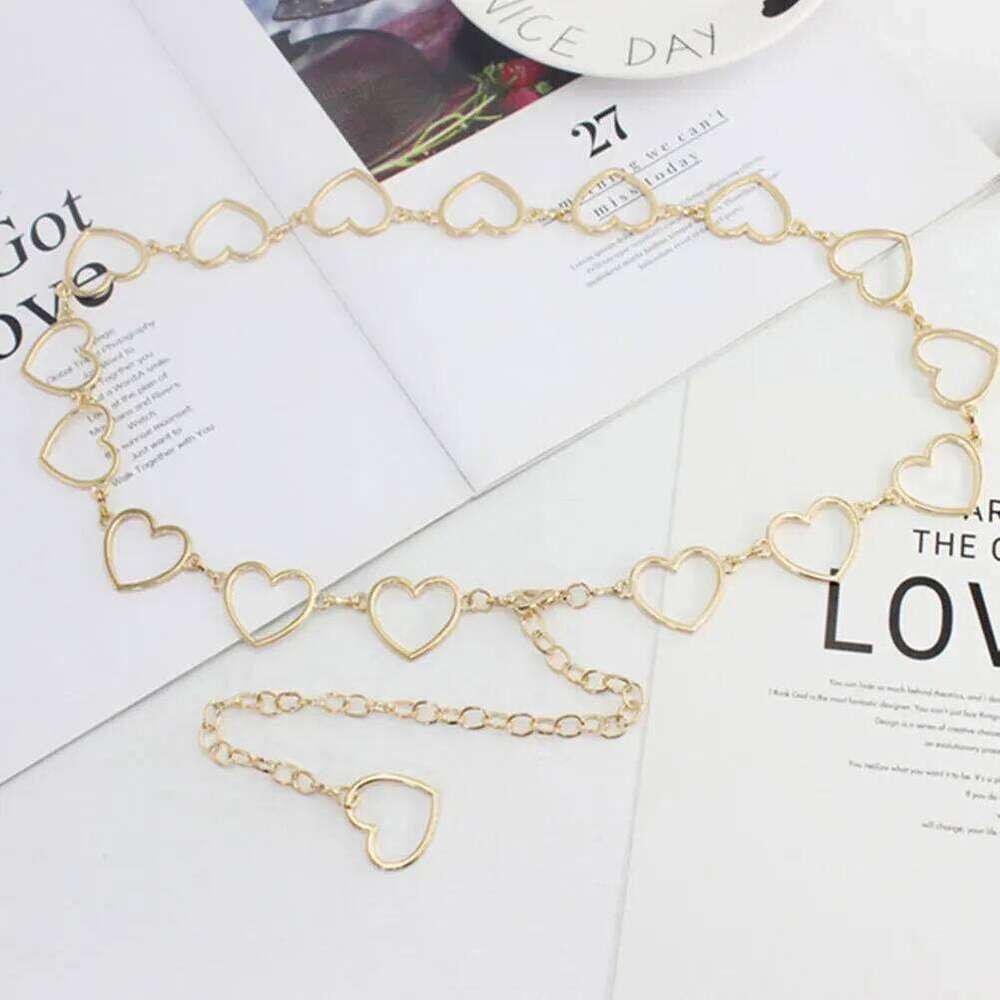 Golden Shaped Metal Hook Delicate Waist Belt Decorative Fashion Accessory Women Bikini Bride Chain H260228