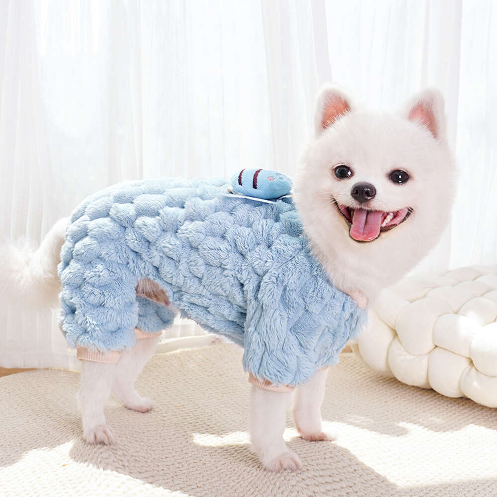 Famous brand New Four Legged Bee Leash Pet Cat Clothes Dog Supplies Autumn Winter Warm Thickened Teddy pupakaIK