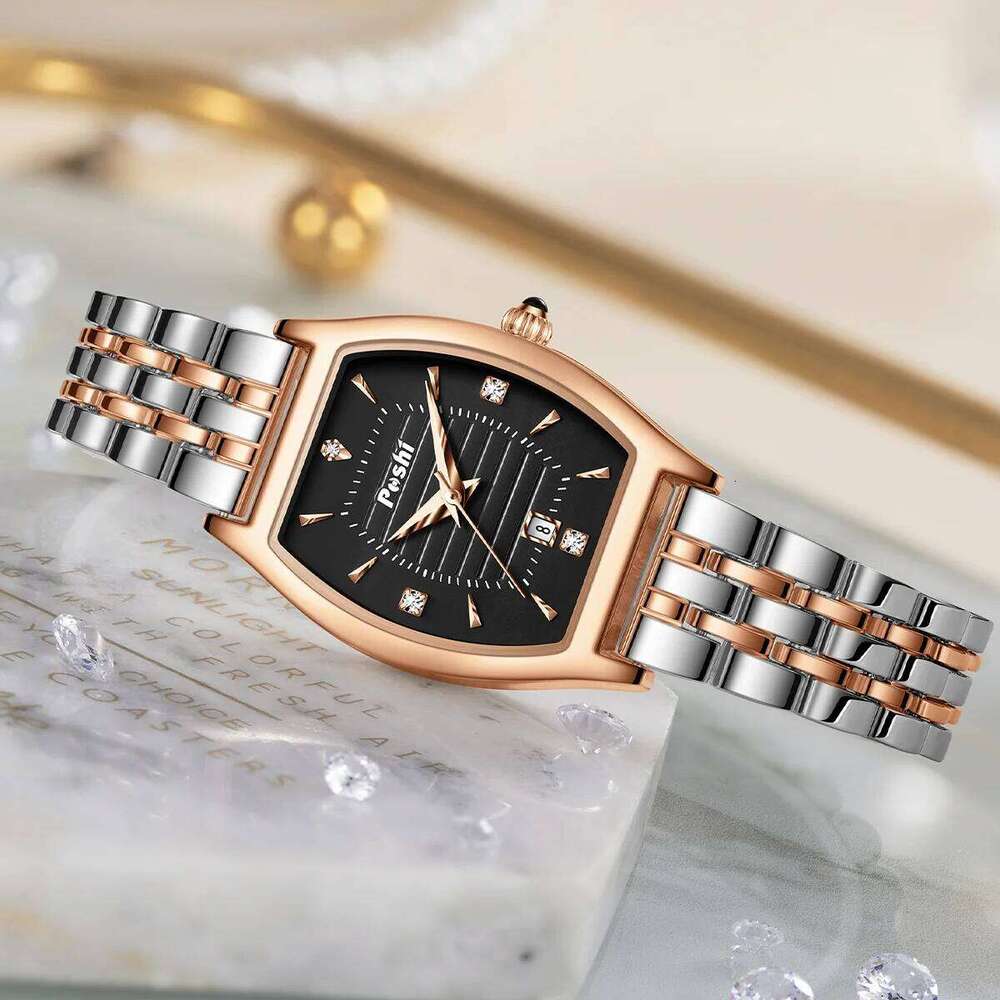 POSHI 999 For Women Fashion Elegant Lady Wrist Quartz es Alloy Strap With Date Original Clock H260228