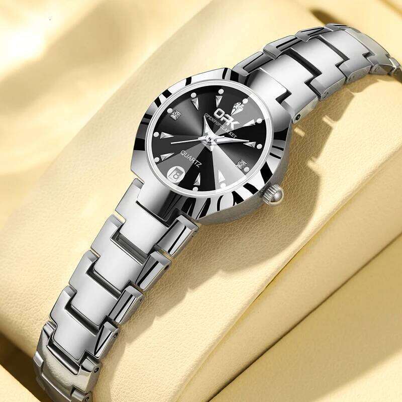 OPK 8105 Women's es Luxury Original Wrist for Girl Waterproof Luminous Ladies Fashionable Zircon Scale Date H260228