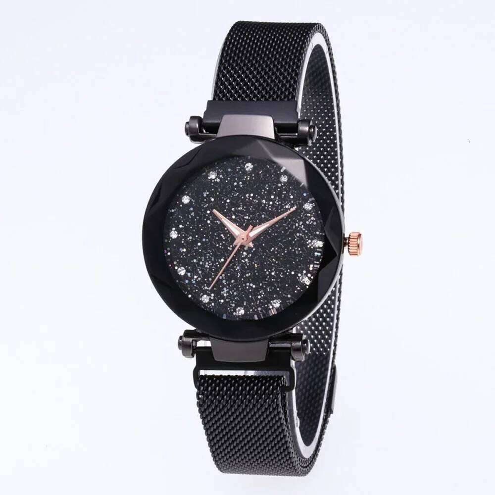 Fashion Sparkling es Ladies Top Brand Quartz Clocks Women Stainless Steel Date Gift Clock H260228