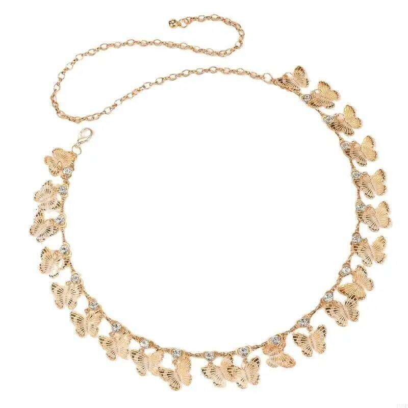 195E Unique Personality Waist Durability Alloys Body Chain Women Fashion Belt H260228