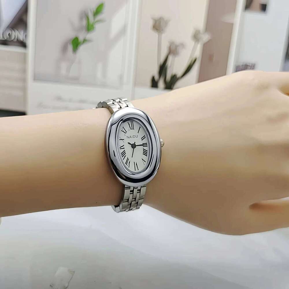 2025 New Oval Beautiful Ladies es with Stainless Steel Strap for Girl Student Quartz Minimalist Women Wristes Hot Sale H260228