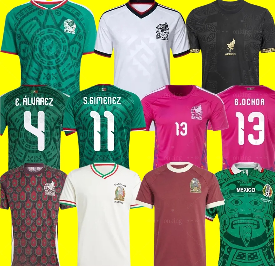 2026 World Cup Mexico soccer jersey RAUL H. LOSANO CHICHARITO G DOS SANTOS S.GIMENEZ 25 26 MEXICAN home away kids kit women Men Goalkeeper sports football shirt