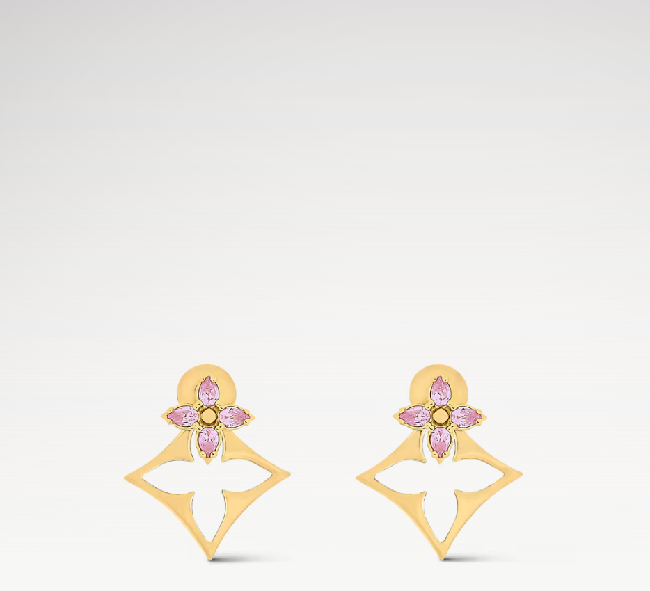 With BOX Designer Jewelry Stud Earrings 18K Gold Plated Purple Diamond Women's Fashion Stud Earrings Luxury Style High Quality Letter Earrings