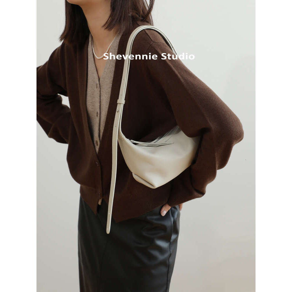 Luxury Shoulder Bags Totes Hobo Korean Niche Cowhide Underarm Single Genuine Leather Dumpling High End Crossbody Fashion Women S Bag SENYY