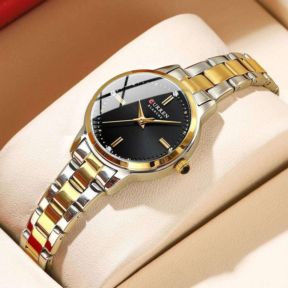 CURREN Women's es Fashion Original Quartz Wrist for Ladies Roman Dial Dazzling Diamond Waterproof Luminous Luxury New H260228