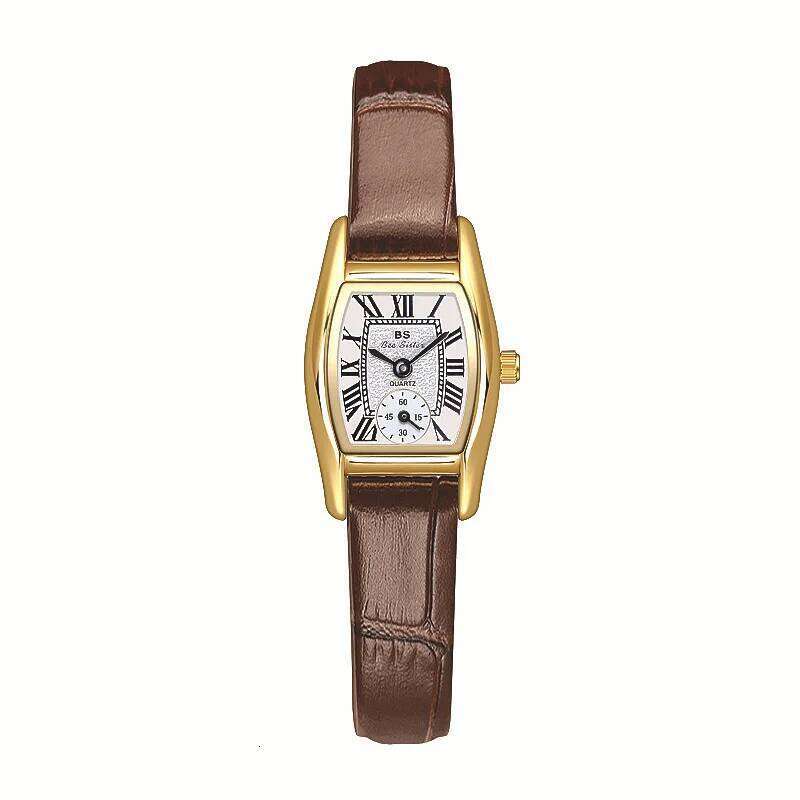 UTHAI Women's Versatile Retro style brand leather Steel Straps Waterproof Ladies Fashion Quartz Clock es Gift H260228