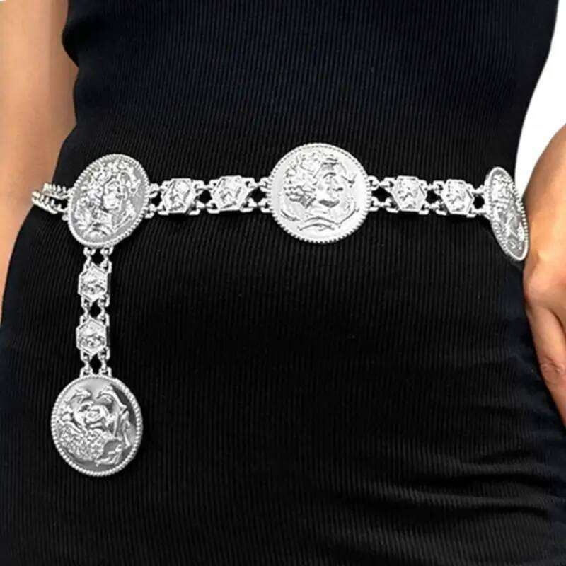 652F Heavy Duty Women Waist Head Dance Belt Beach Belly Chain for Dress H260228