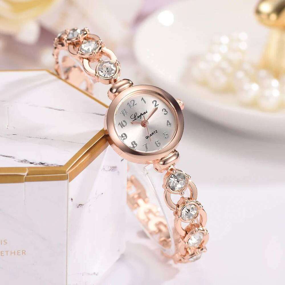 Women es 2024 Brands Stainless Steel Crystal Wrist Fashion Ladies Dress Reloj Mujer Montre Femme H260228