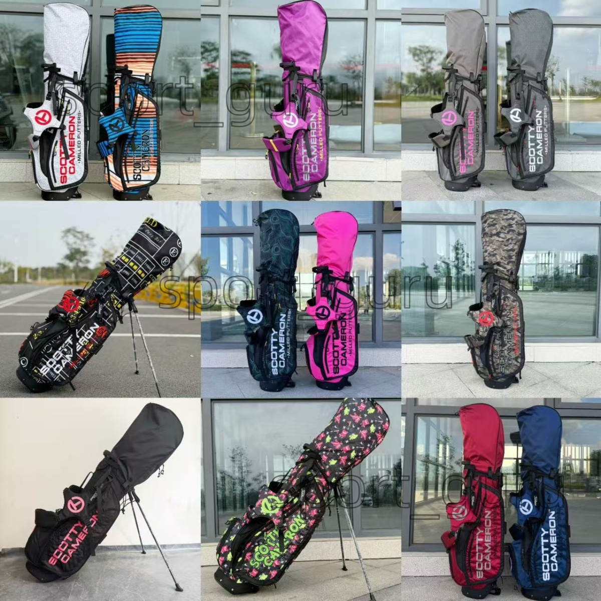 Golf Bag Stand Bag Scotty Dog Stand Bag Classic color scheme Outdoor Sports Club Professional Waterproof High Quality Free shipping