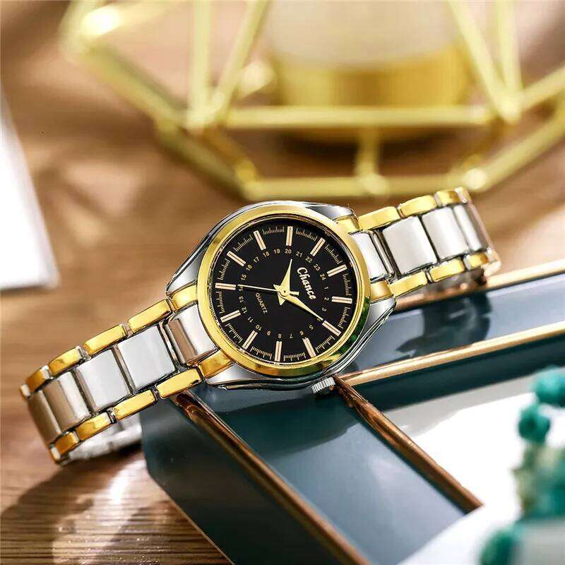 Women's Fashion Stainless Steel Band Analog Quartz es H260228