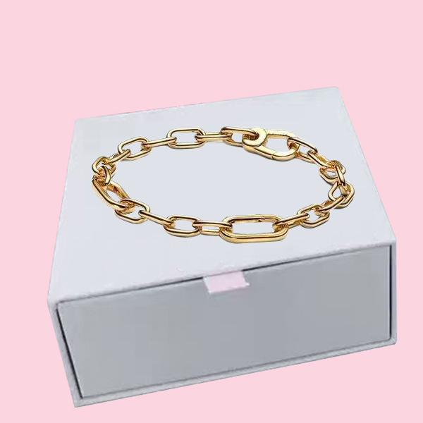 Luxury Designer ME Link Chain Bracelets Women Authentic s925 Sterling Silver Charms Bracelet Birthday Christmas Gifts Jewelry BR128