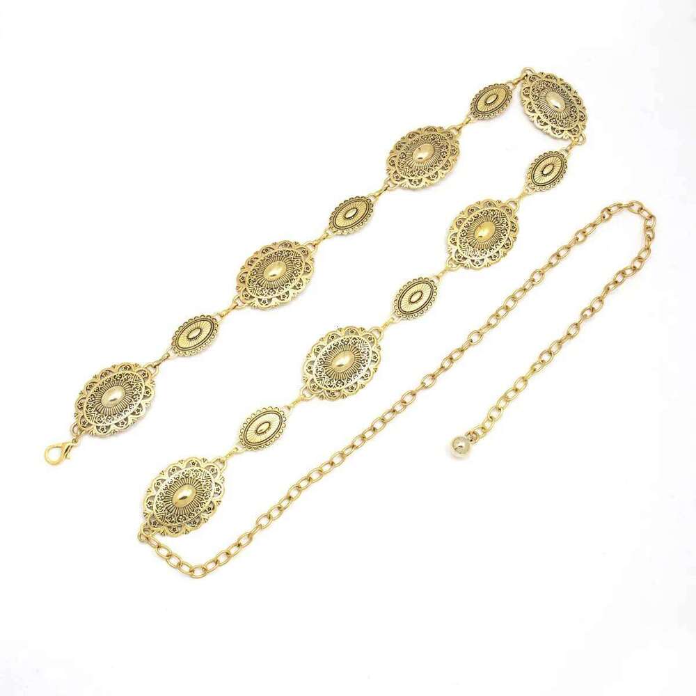 Bohemian High End Fashion Metal Waist Chain Versatile Retro Carved For Dresses Jeans H260228