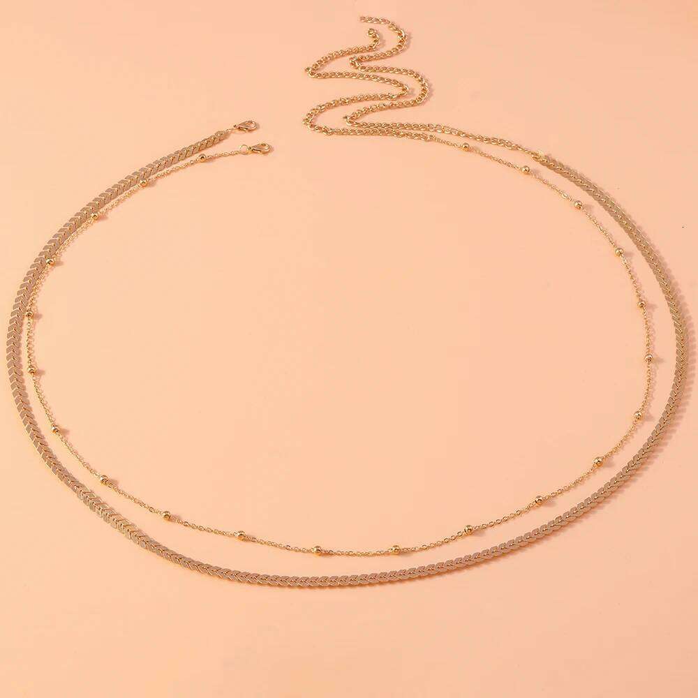 Aihua Sexy Flat Snake Waist Belly Belt for Women Summer Beach Bikinis Simple Body Chain Festival Jewelry Accessories H260228