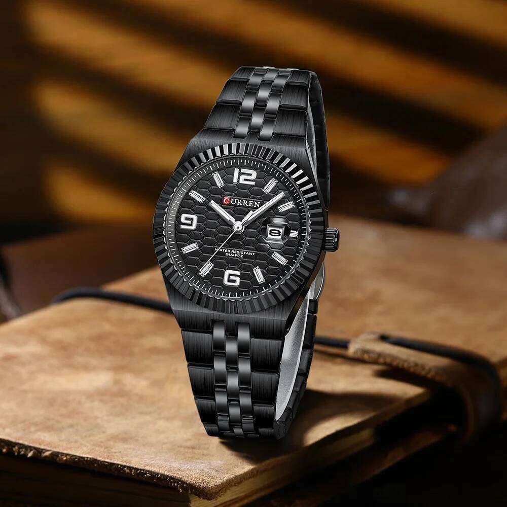 CURREN Women's Analog Quartz Waterproof Ladies Wrist es with Date Dainty Fashion Stainless Steel H260228