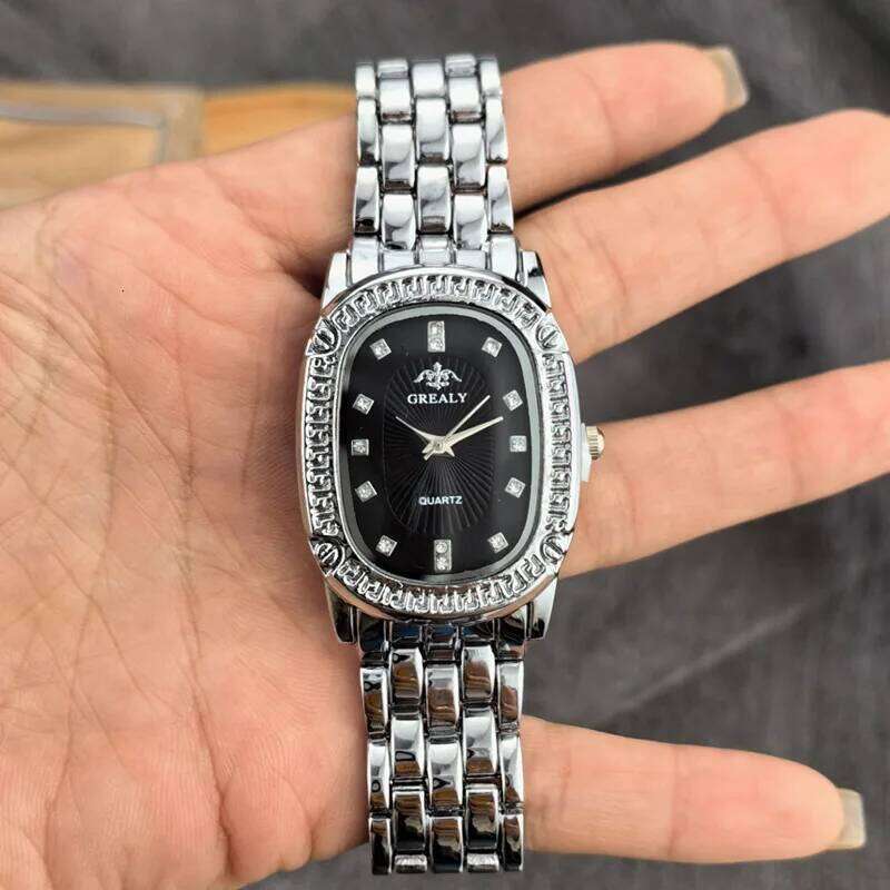 Fashion Square Women's es Brand Ladies Quartz Wrist Classic Silver Simple Femme Steel Band relogio feminino Gift H260228