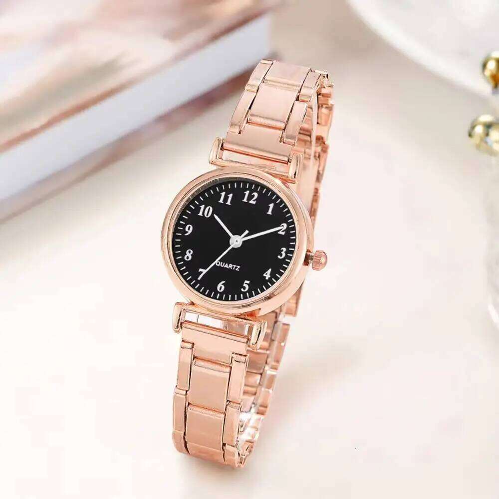 Fashion Small Arabic Dial Women es Simple Alloy Strap Quartz Wrist Reloj Mujer Girls Clock Gift H260228