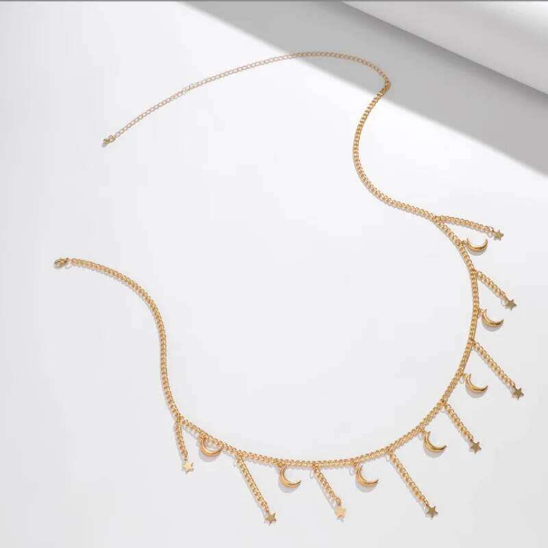 Sexy Bikini Multilayers Star Waist For Women Men Beach Handmade Rhinestone Moon Belly Chains Waistbeads Boho Jewelry H260228