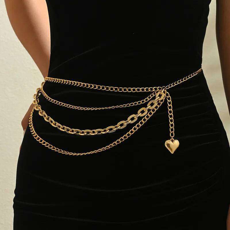 New Multilayer Tassel Waist Chain Women's Beach Fashion Crystal Body Chains Belts Accessory Bikini Accessories H260228