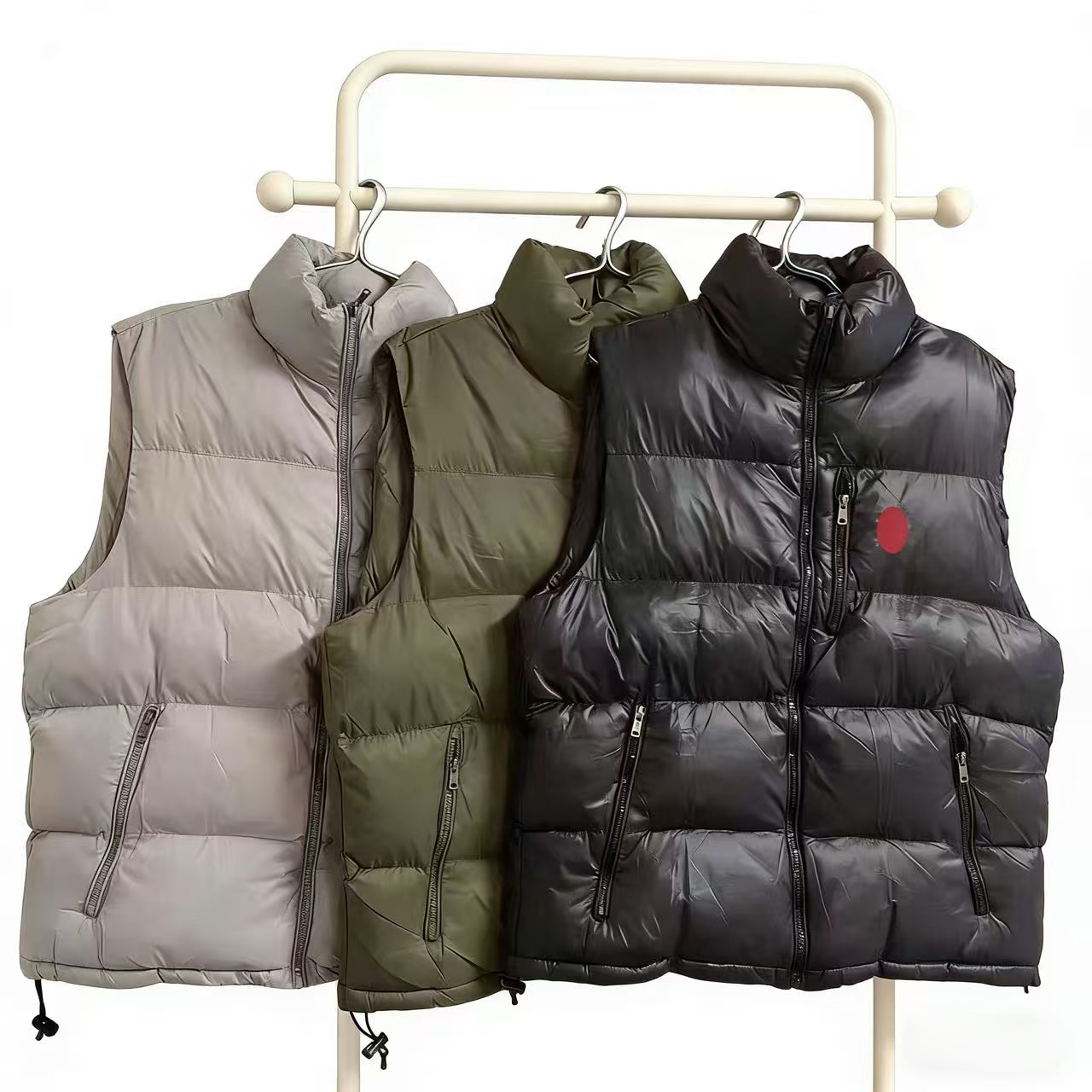 Men Gilet Puffer Vest Men Winter Down Vests Unisex Down Jacket Luxury Men's Women's Down-Filled Fabric Outerwear Embroidery Jacket Sleeveless Outdoor Warm