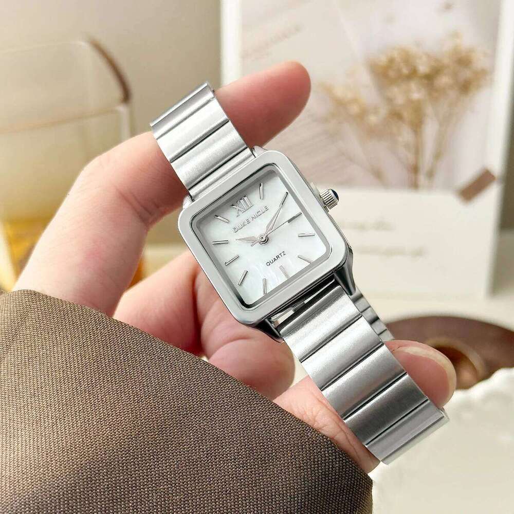 Fashion Gold Women's Quartz es Stainless Steel Band Wristes Ladies Elegant Waterproof Square Clock Reloj Mujer H260228
