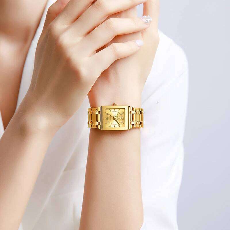 2022 Luxury Golden Quartz Wristes For Women Ladies Fashion 30m Waterproof Female Girl es Relogio Feminino Clock L1029 H260228