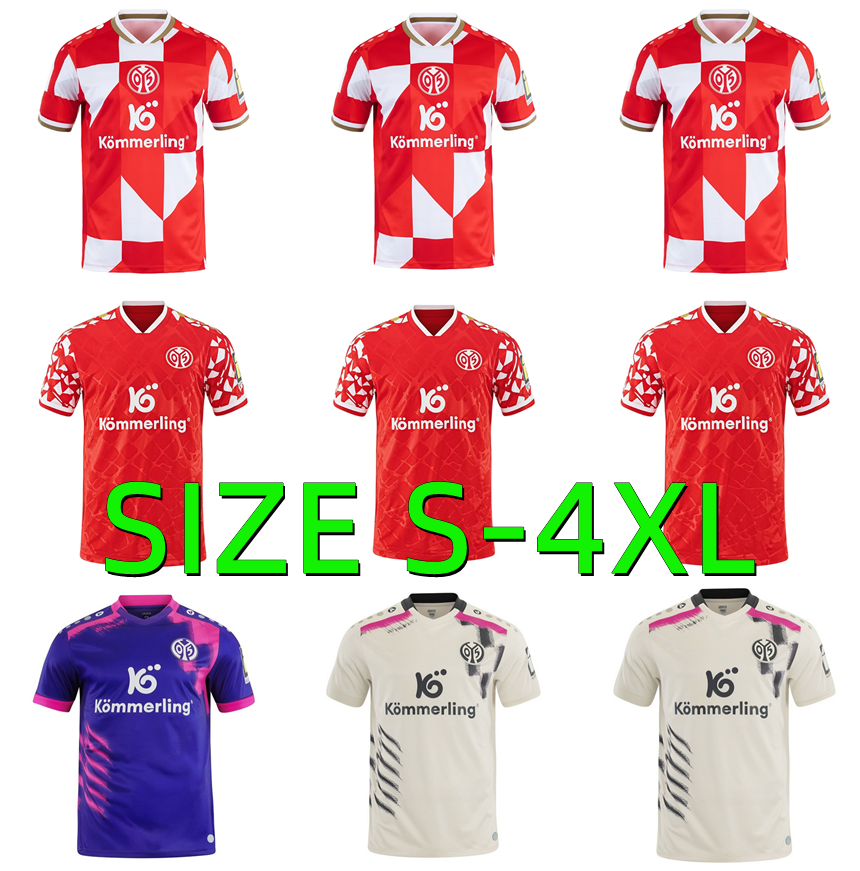 25 26 MAINZ 120th Anniversary Soccer Jerseys 2025 2026 WEIPER KAISHU TAUER ZENTNER KOHR GLEIBER BELL HOLLERBACH NORDIN BOBZIEN MALONEY Football shirt Uniforms