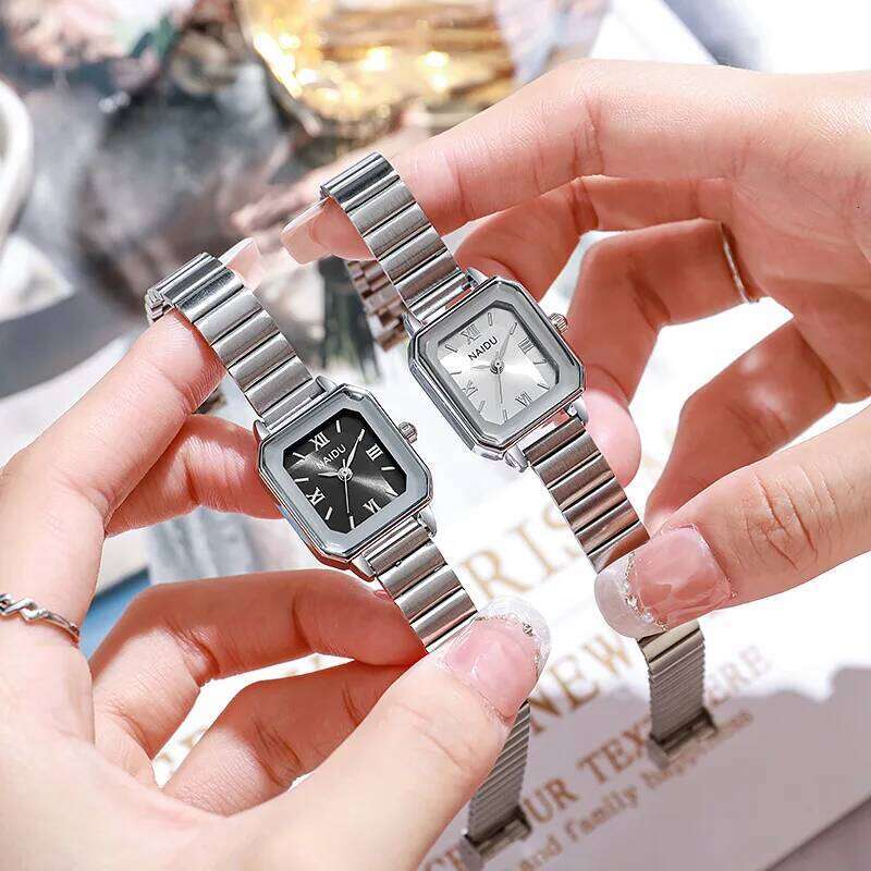 Women's exquisite high appearance level simple mixed bar dial bamboo steel band quartz . H260228