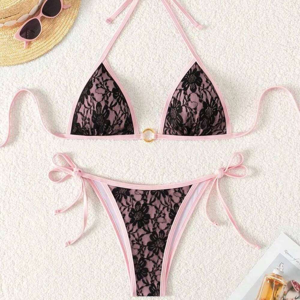 New Sexy Bikinis Lace Swimsuits Women Swimwear Push Up Female Beach Swimming Wear Bathing Suits Brazilian Bikini Set Pool Bather Z260301