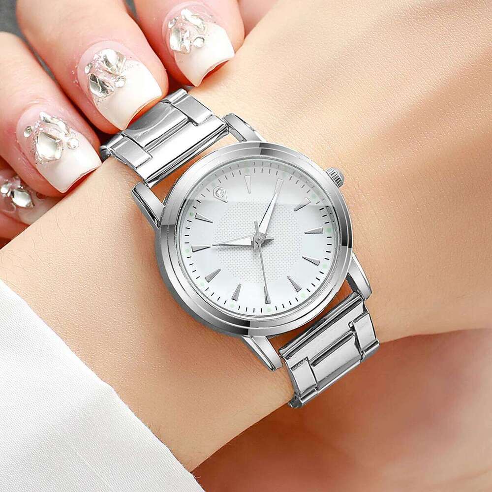 Fashion Women es Casual Alloy Band Simple Dial Analog Quartz WristWithout Box H260228