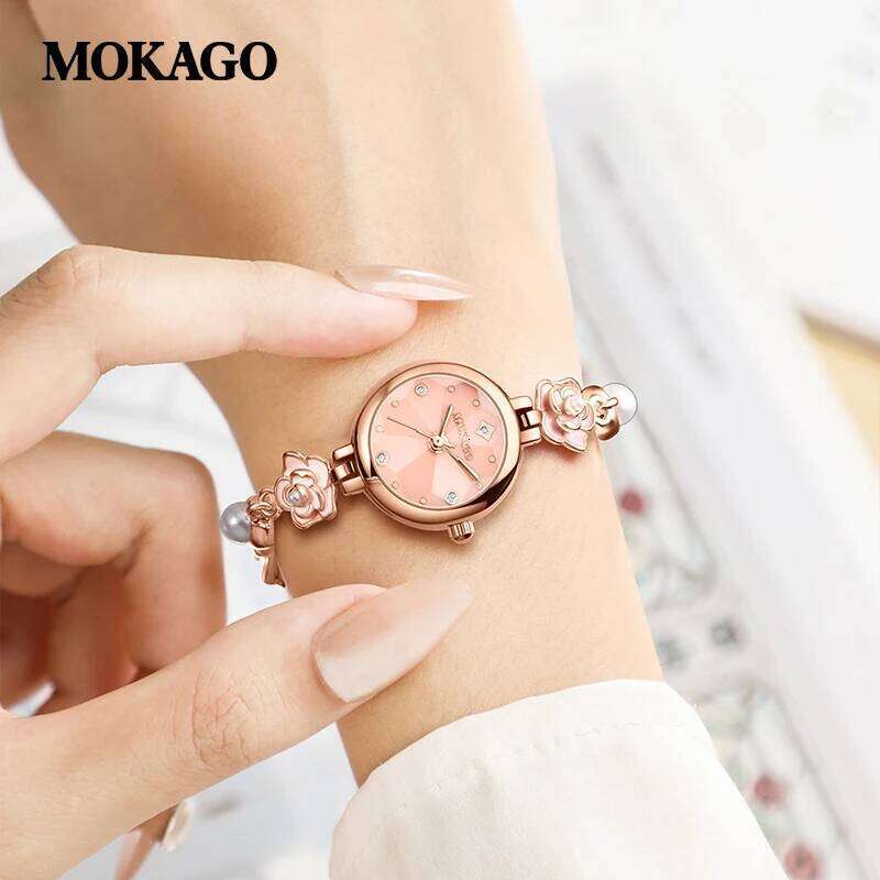 MOKAGO 8142 Quartz es for Woman Fashion Small Dial Elegant Casual Business Ladies Wrist relogio feminino H260228
