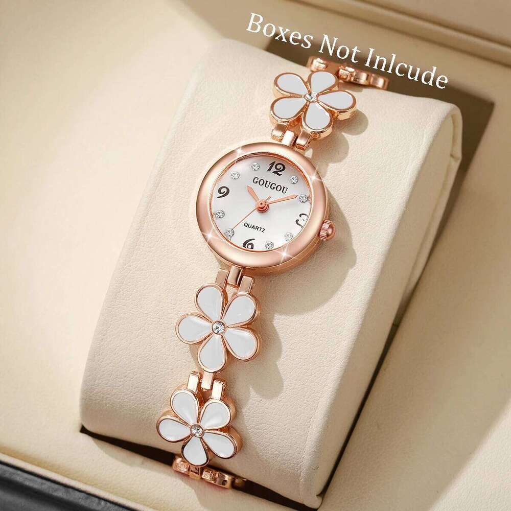 Fashion Flower Strap Women es Ladies Diamond Arabic Numeral Dial Wristes Reloj MujerWithout Box H260228