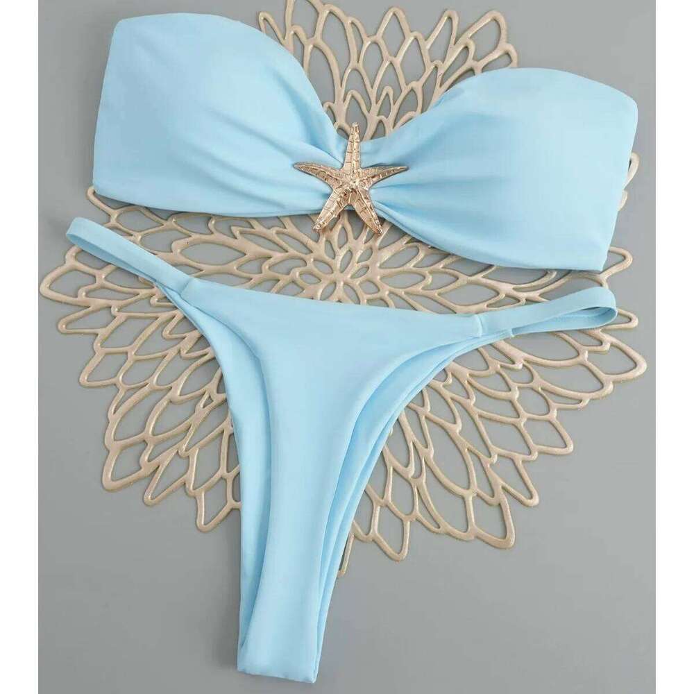 2025 Polka Dot Bikini Set Women Two Piece Swimwear - Flirty Sexy Instagram Beach Vacation Push Up Swimsuit Z260301