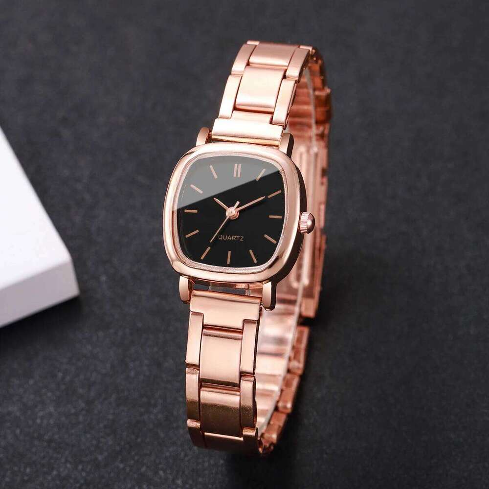 2PCS/Set Fashion Square Dial Women Wristes Casual Alloy Strap For Ladies Clock Relogio FemininoWithout Box H260228
