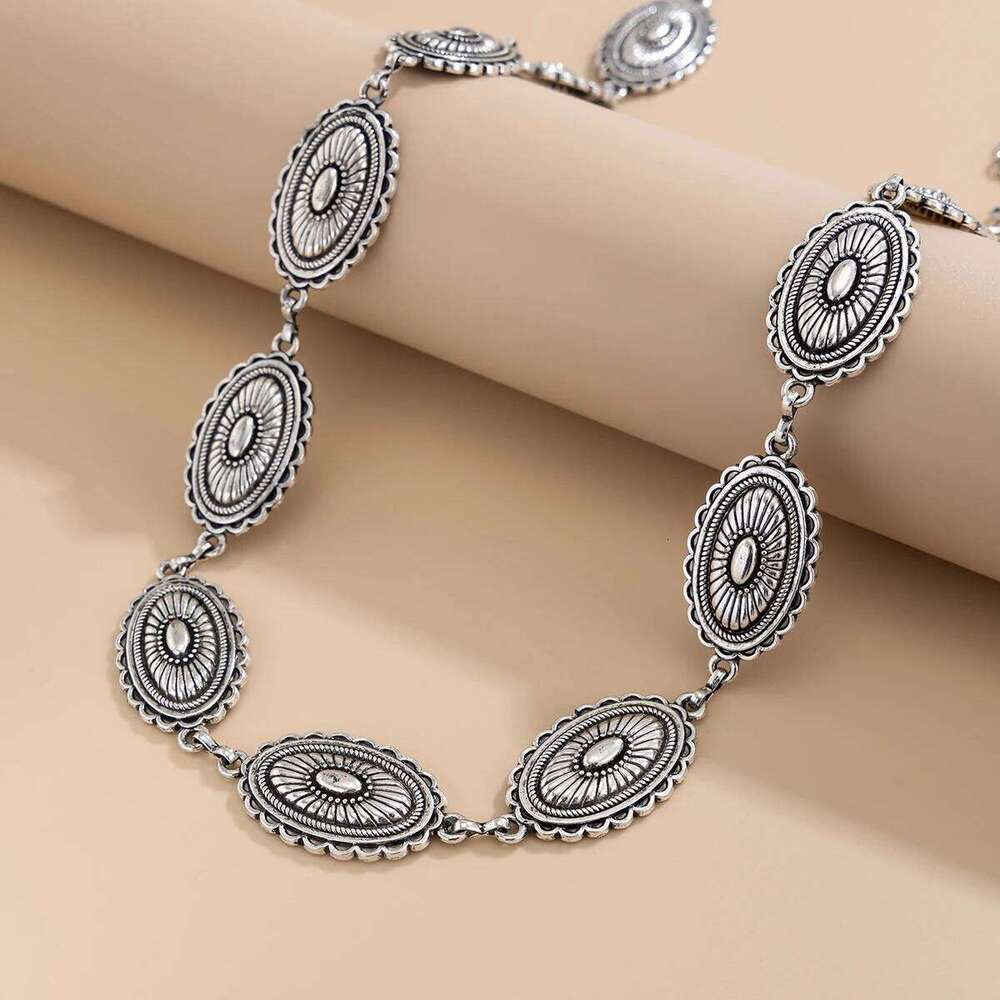 Ingemark Goth Ethnic Geometric Carving Coin Waist Belly Belt for Women Summer Beach Bikini Dress Jeans Chain Body Jewelry Gift H260228