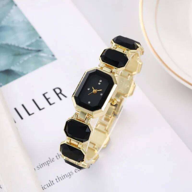 , Small Sugar Cube Fashion Square Ladies Quartz H260228