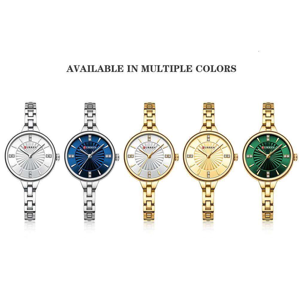 CURREN Luxury Woman Wrist Elegant Waterproof Stainless Steel for Ladies Dress Diamond Quartz Women's es Reloj H260228